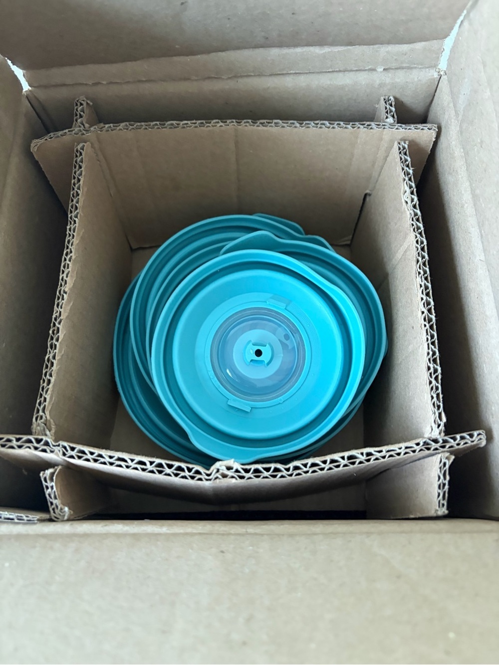 Anchor Hocking 14 pc Glass Food Storage Bowls with True Seal Lids Blue NIB - Picture 8 of 8